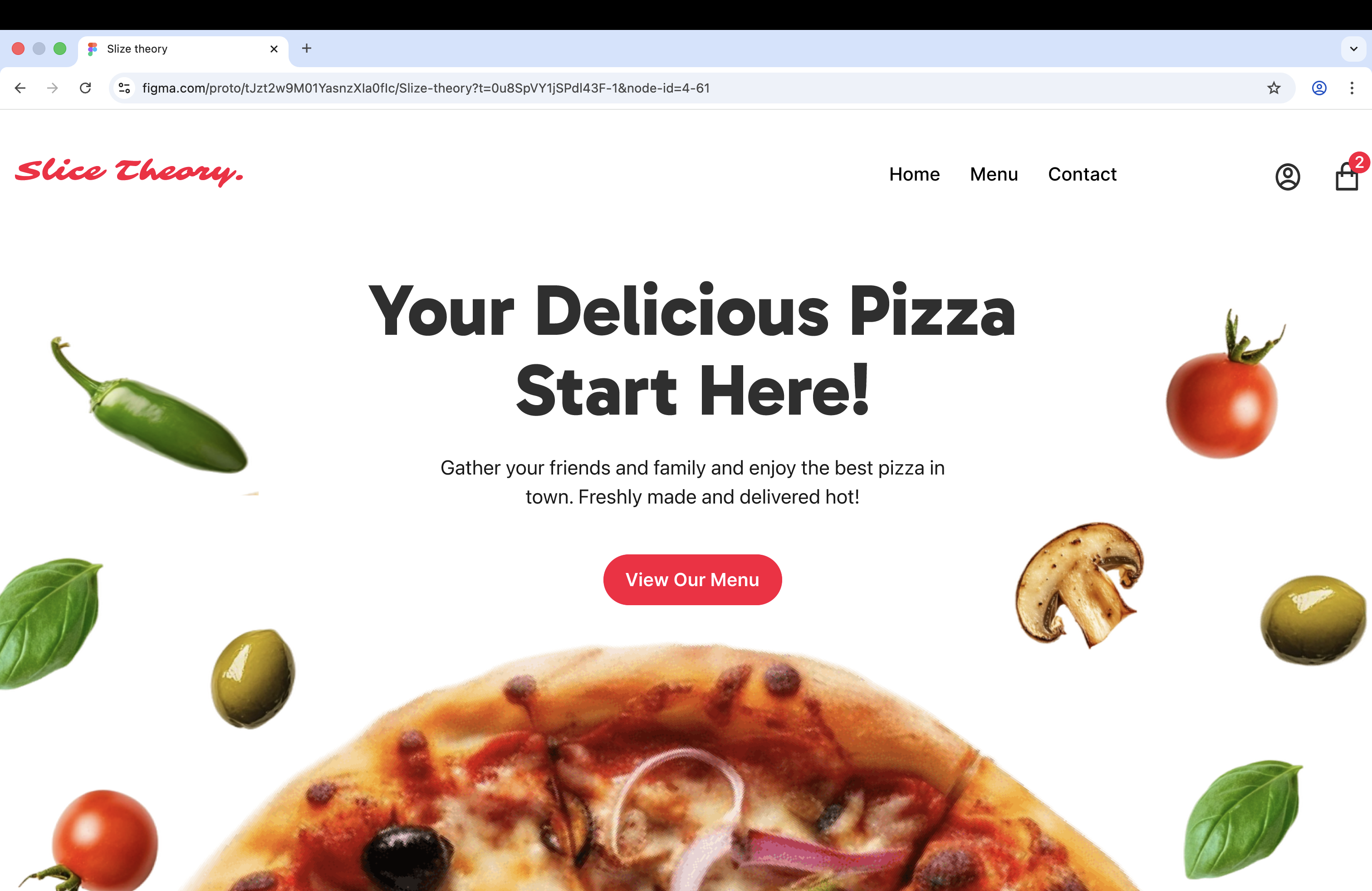 Vegetable drop animation